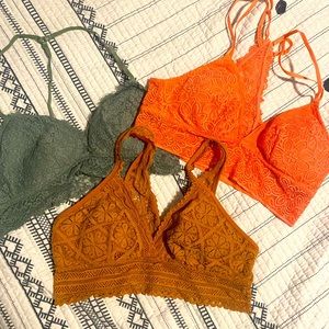 Aerie/American Eagle Bralette Trio - All M